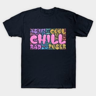 80s Slang Word Art T-Shirt